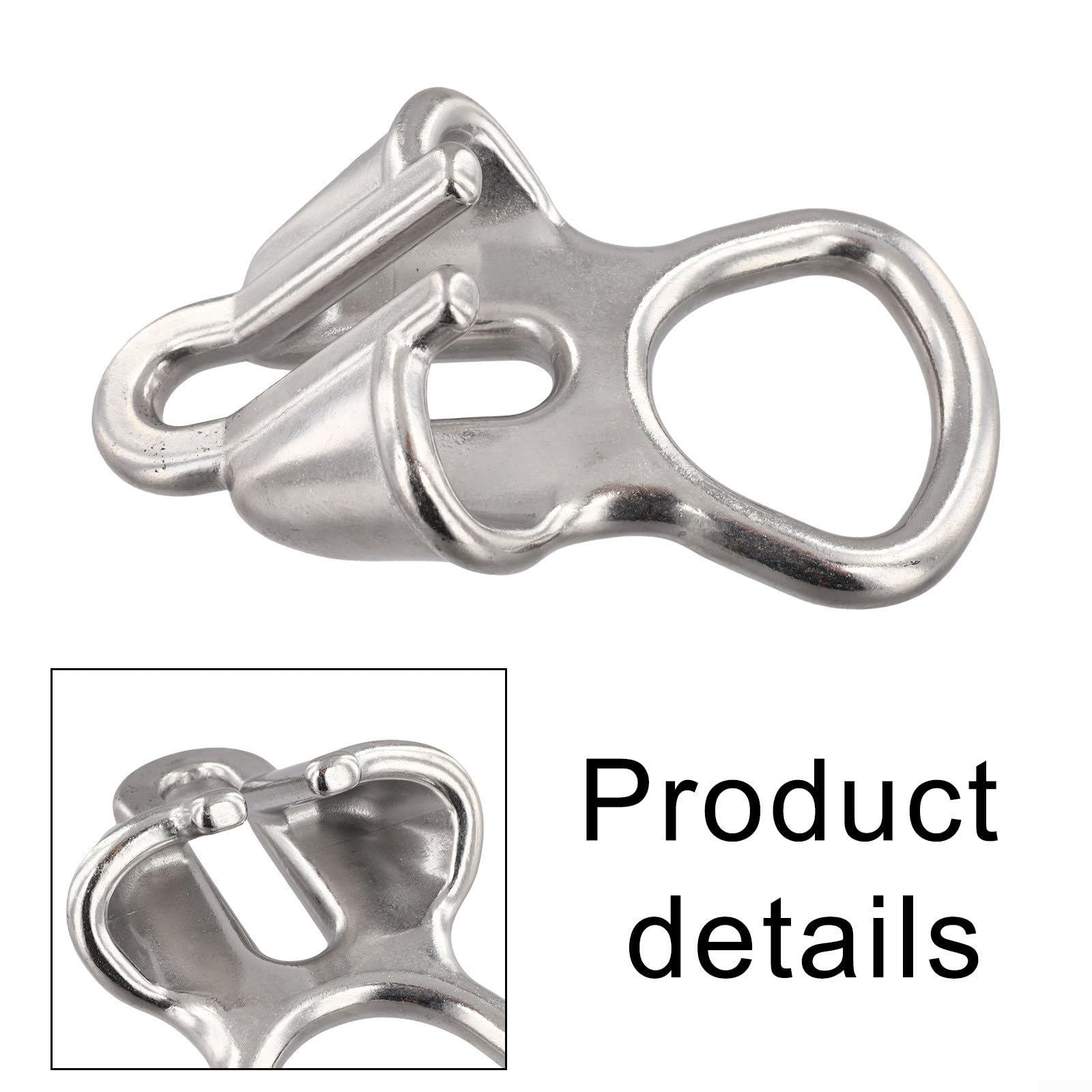 Catena di ancoraggio per barche in acciaio inossidabile 316 per corde da 6-8 mm e 10-12 mm, con anello di sicurezza per soluzioni di ormeggio marine affidabili (10-12 mm)