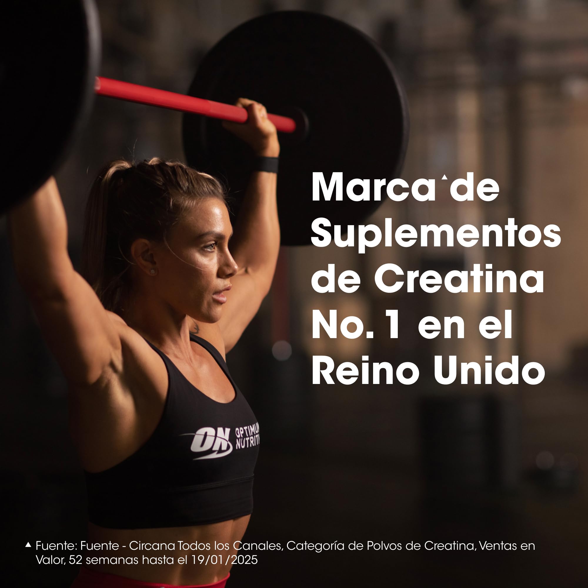Optimum Nutrition Creatine – 3 g de Monohidrato de Creatina por Porción para Apoyar el Rendimiento durante el Entrenamiento de Alta Intensidad – 60 Raciones (180 Comprimidos)