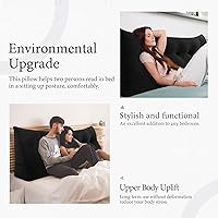 Vista 62 de Triangular Reading Pillow Wedge Headboard Back Support Pillow for Sitting up in Bed Daybed Bolster Backrest Couch Sofa Corner Cushion Medium Velvet