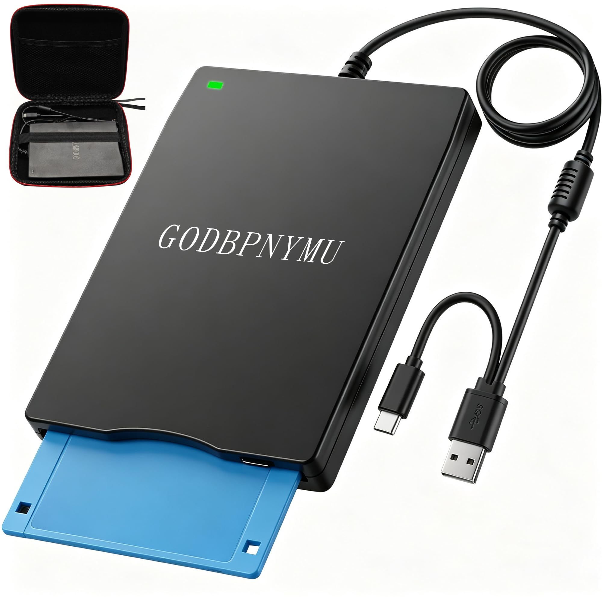 GODBPNYMU 3.5-Inch External USB Floppy Drive