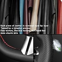 Vista 6 de Steering Wheel Covers for Nissan X-Trail Qashqai Rogue 2014-2016 Sentra Tiida, Custom Car Steering Wheel Braid Cover