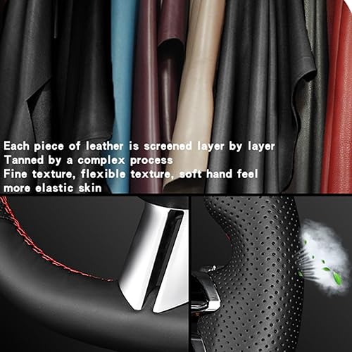 Miniatura 5 de Steering Wheel Covers for Nissan X-Trail Teana Altima Qashqai Tiida Pulsar Navara, Custom Car Steering Wheel Cover