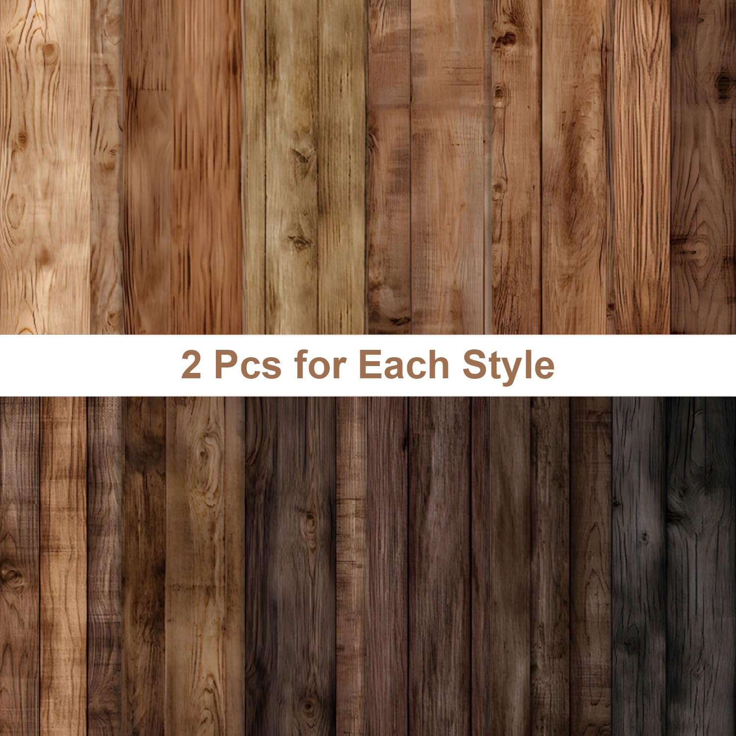 24 hojas de papel con patrón de tablero de madera, 6 x 6 pulgadas, suministros de álbumes de recortes, papel decorativo para manualidades, tarjetas, álbumes de fotos, decoración de diario de basura