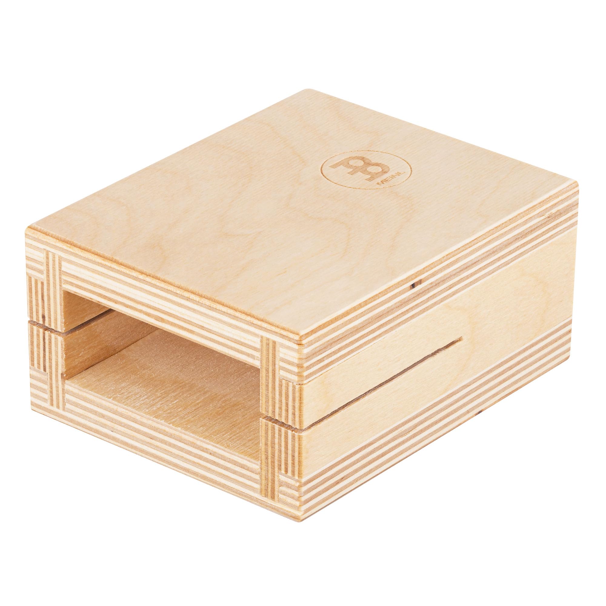 Meinl Percussion Wood Temple Block - Kleines Schlagzeugzubehör - Mit Halterung - Stimmung C6 - Baltische Birke, Natur (TMWB-S)