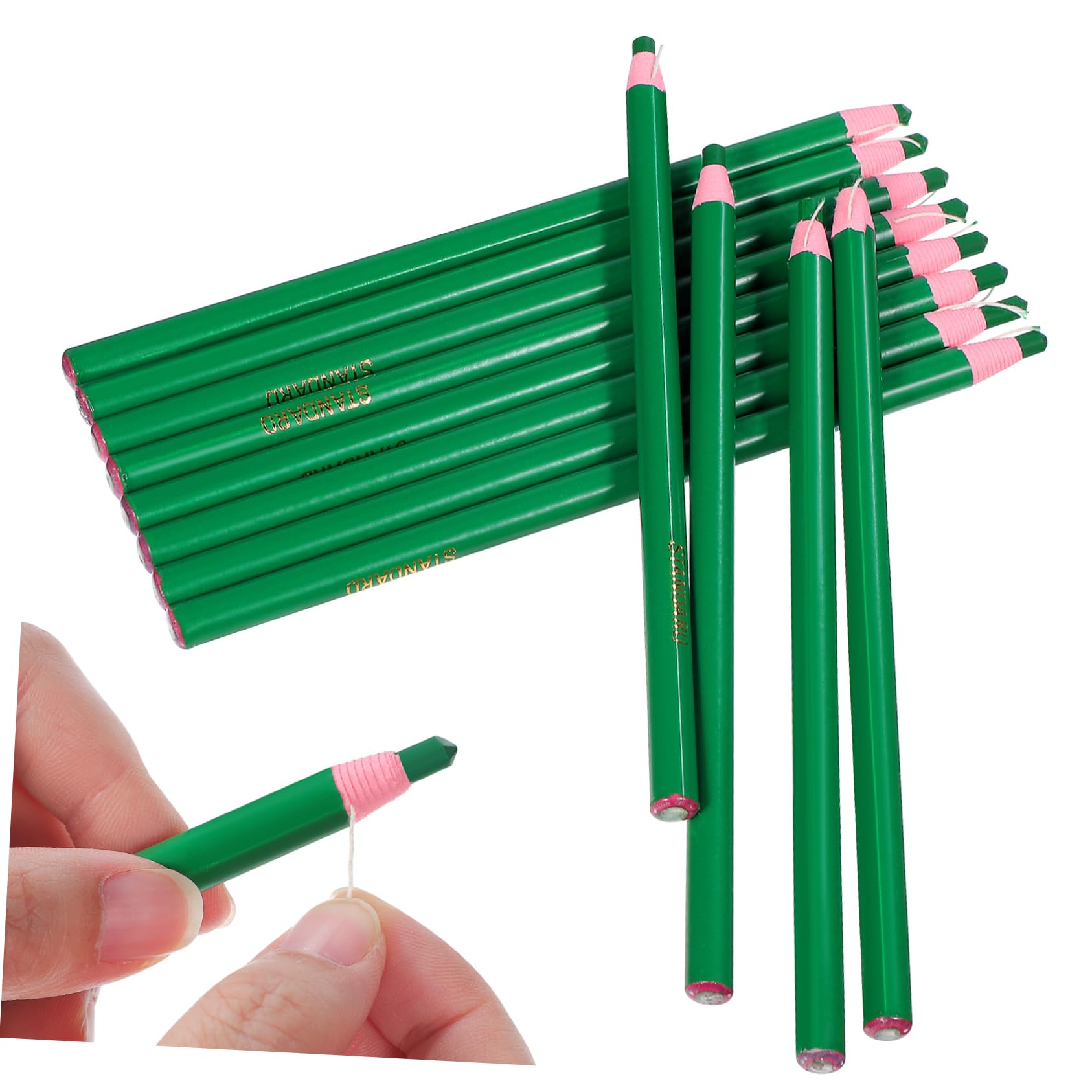 LALAFINA 24pcs Drawing Peel-Off Crayon Pencils No Cutting Wax Pencils Marking for Fabric Markers Art