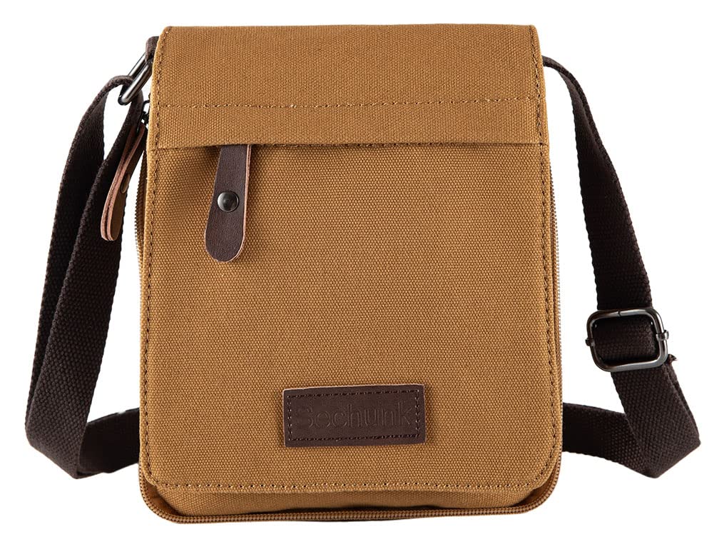 Sechunk Vintage Canvas Messenger Cross body bag Shoulder bag