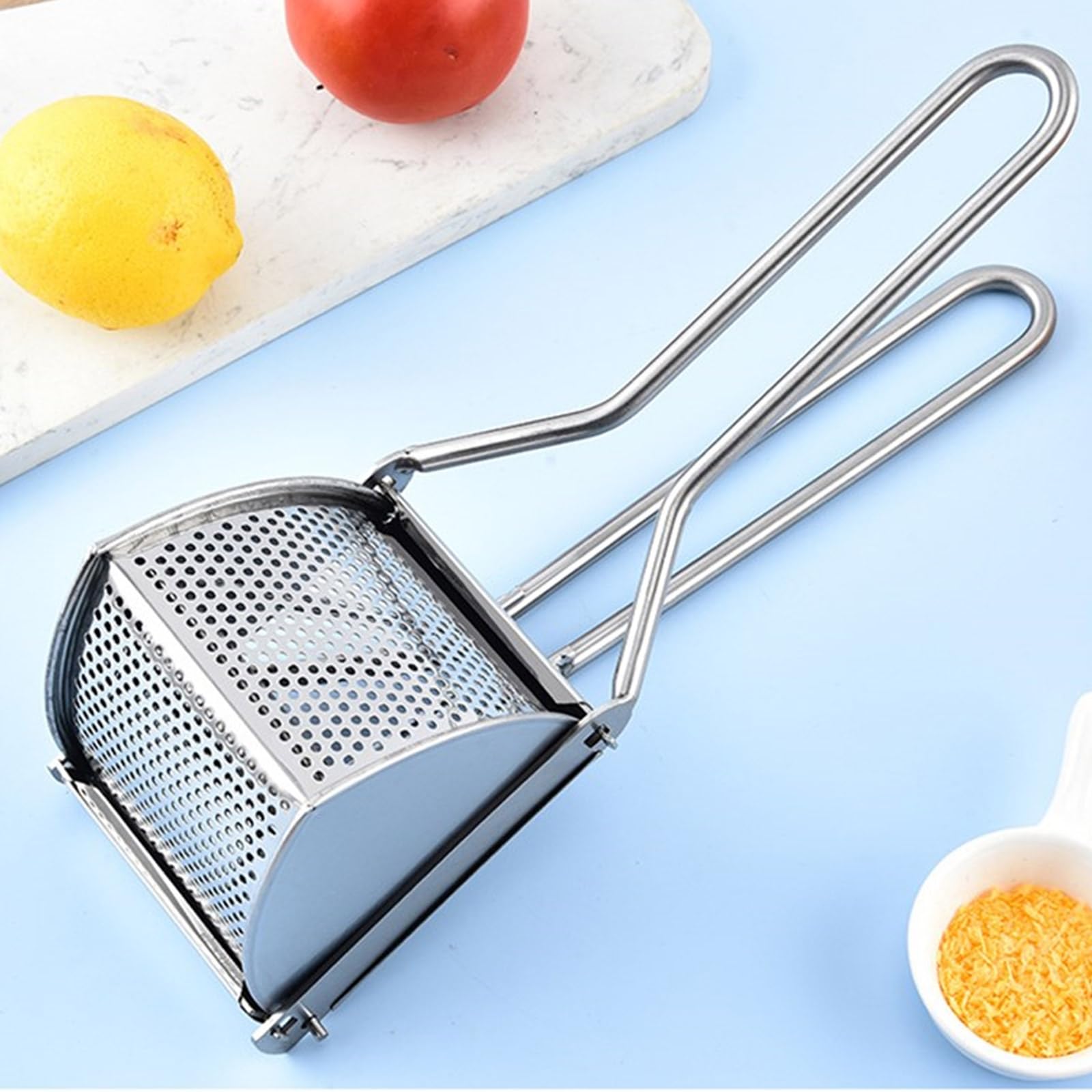 Prensa de patatas resistente de acero inoxidable fácil de usar para puré de patatas y puré de patatas
