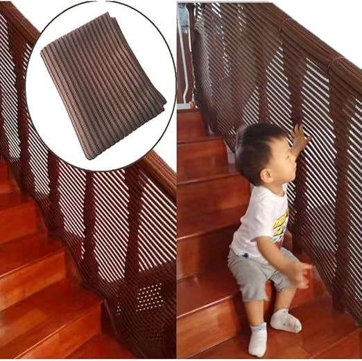 Amazon Co Jp 階段安全ネット 階段保護ネット子供落下防止ネット安全保護階段手すり階段ネットバルコニーフェンスは手すりを傷つけず パンチする必要はありません ベビー マタニティ