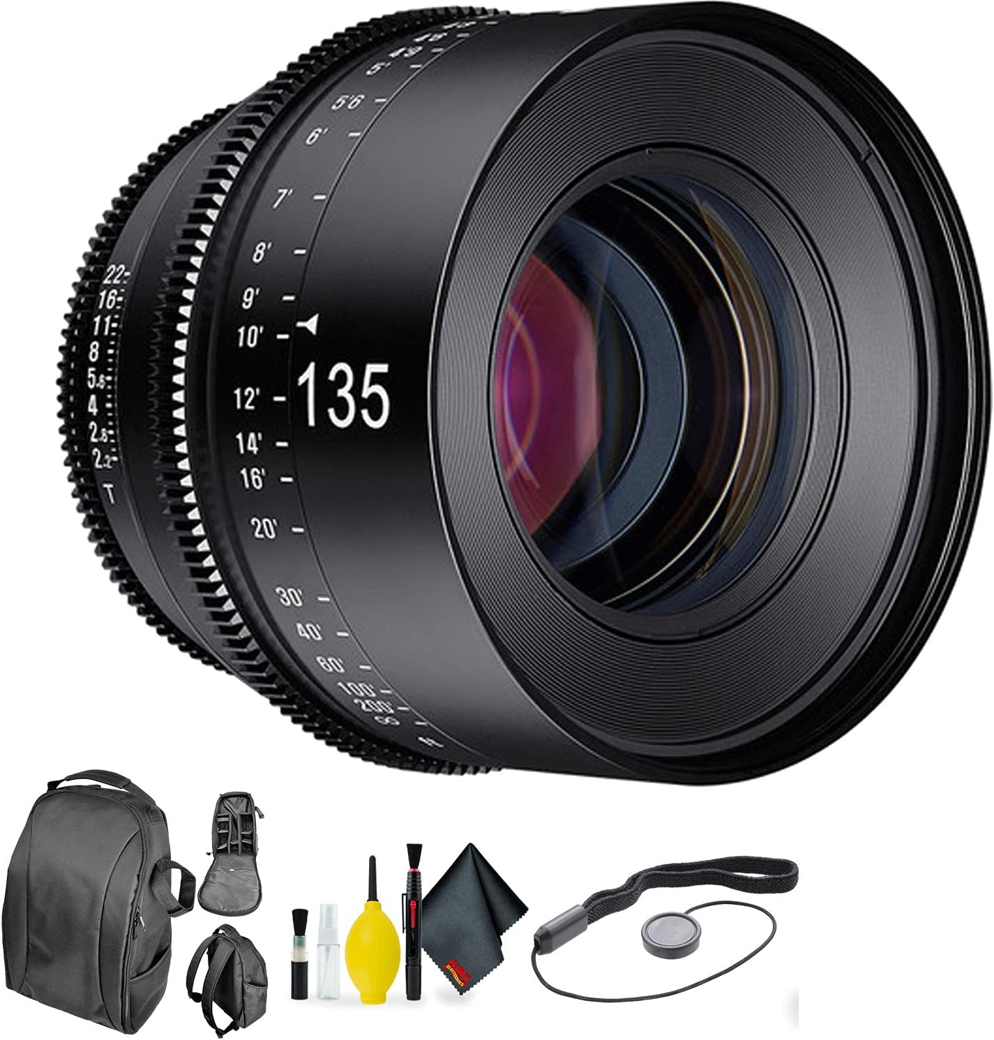 Rokinon Xeen 135mm T2.2 for Nikon + Deluxe Lens Cleaning Kit
