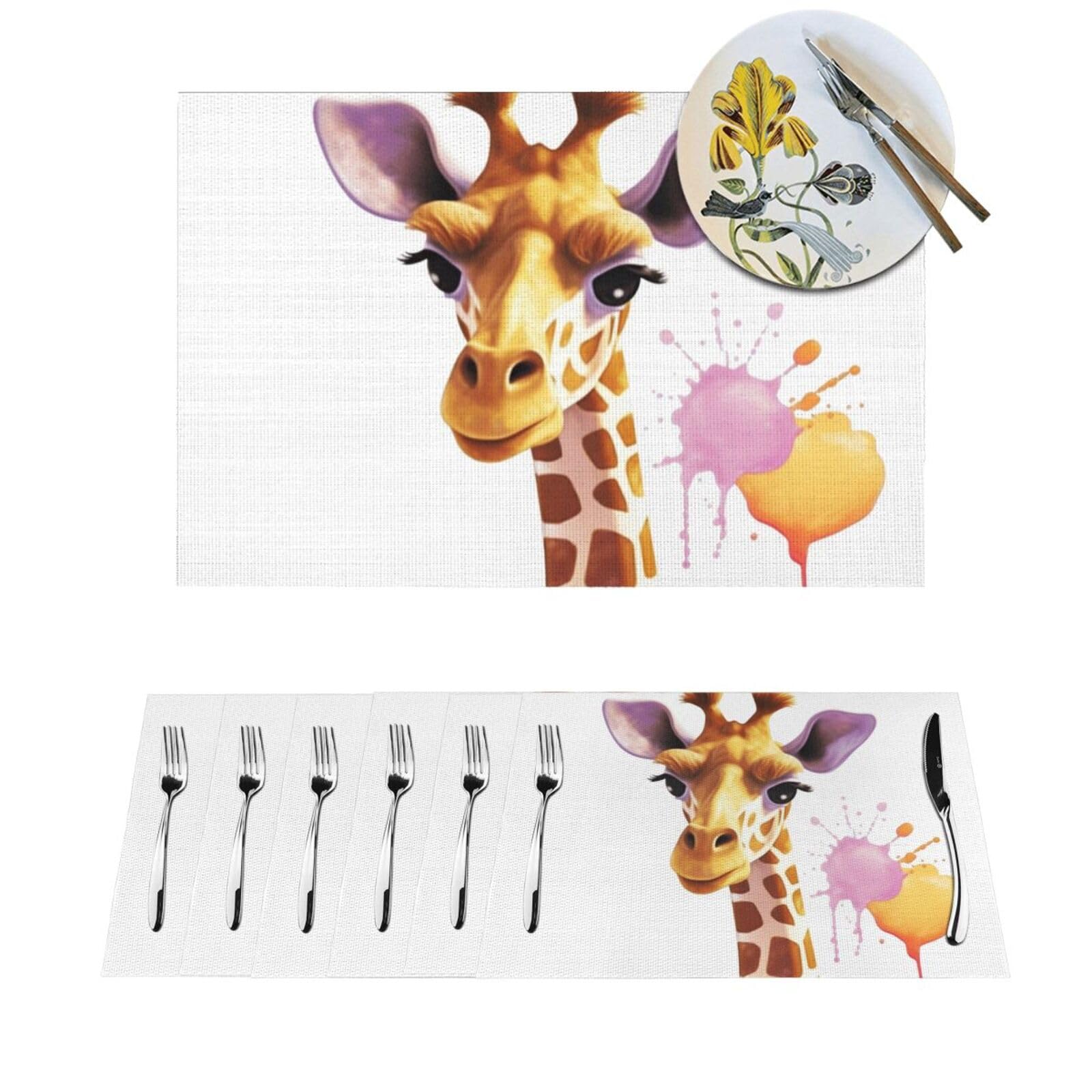 Set de table cuisine lot de 6 en PVC lavable pour des repas conviviaux sur la table basse