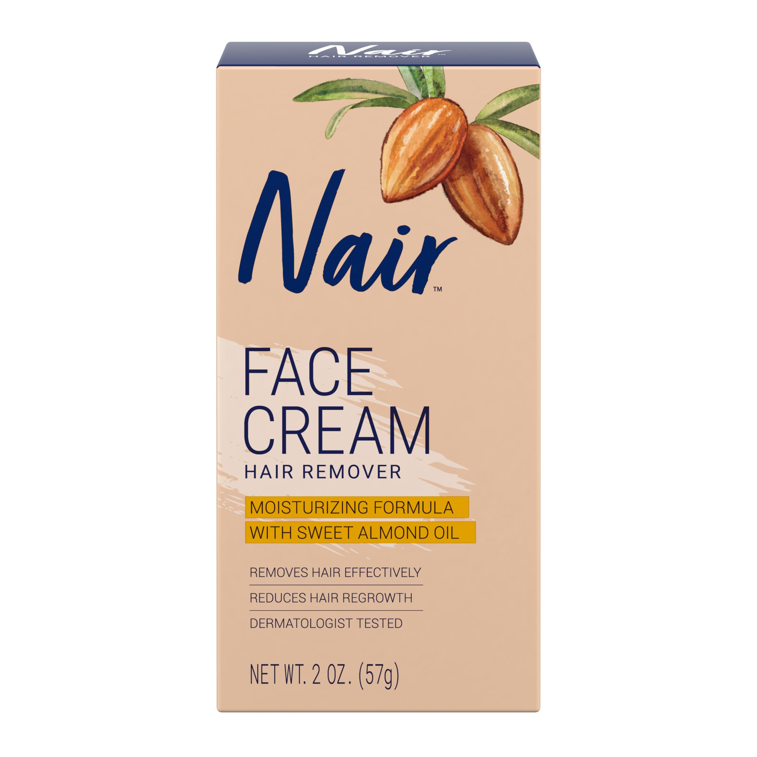 Nair Moisturizing Face Cream, 2 Ounce