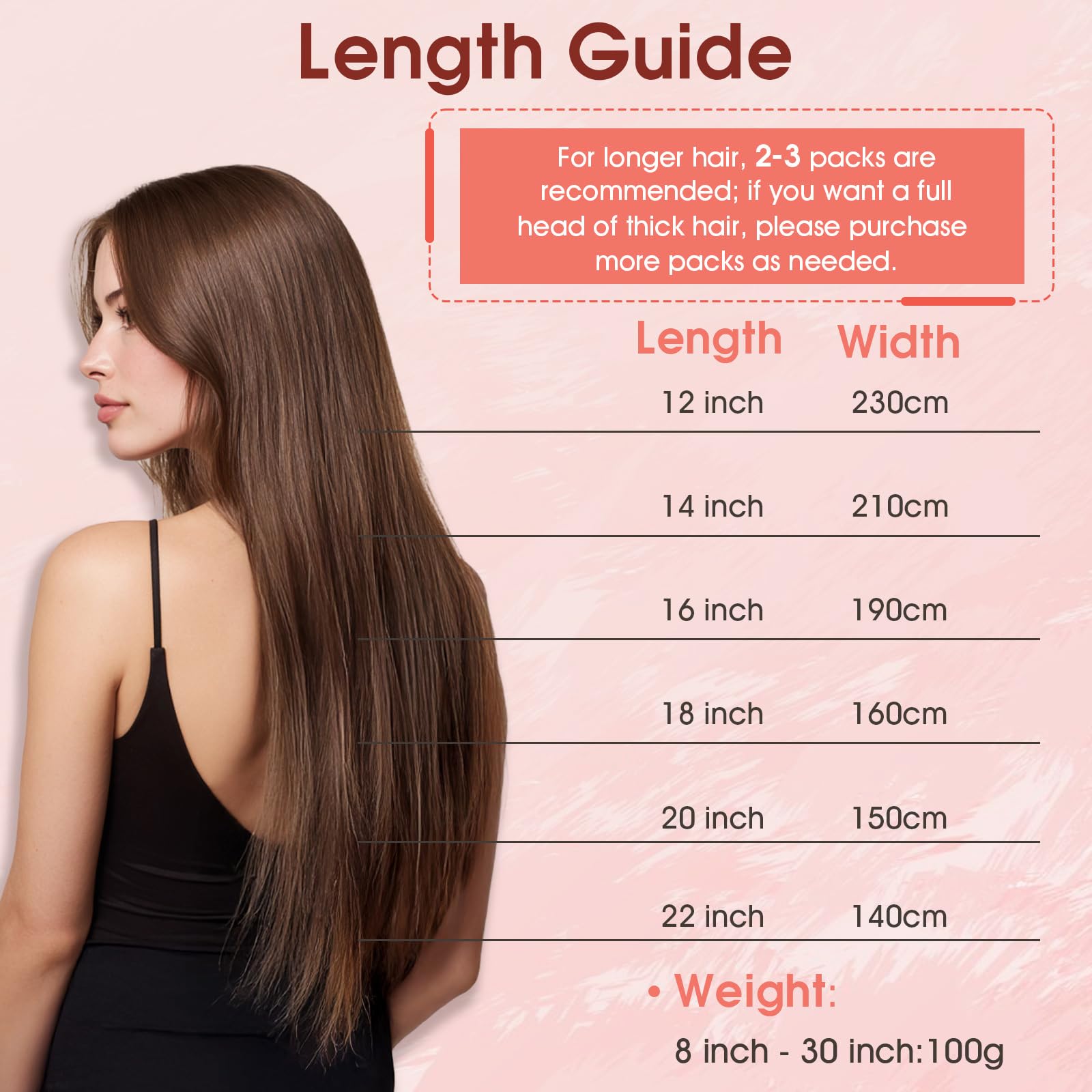 MY-LADY Tressen Echthaar Doppelt Weft Extensions zum Einnähen - 75cm Tressen Extensions Echthaar Sew in Haarverlängerung Glatt #1B Natürliches Schwarz 100g