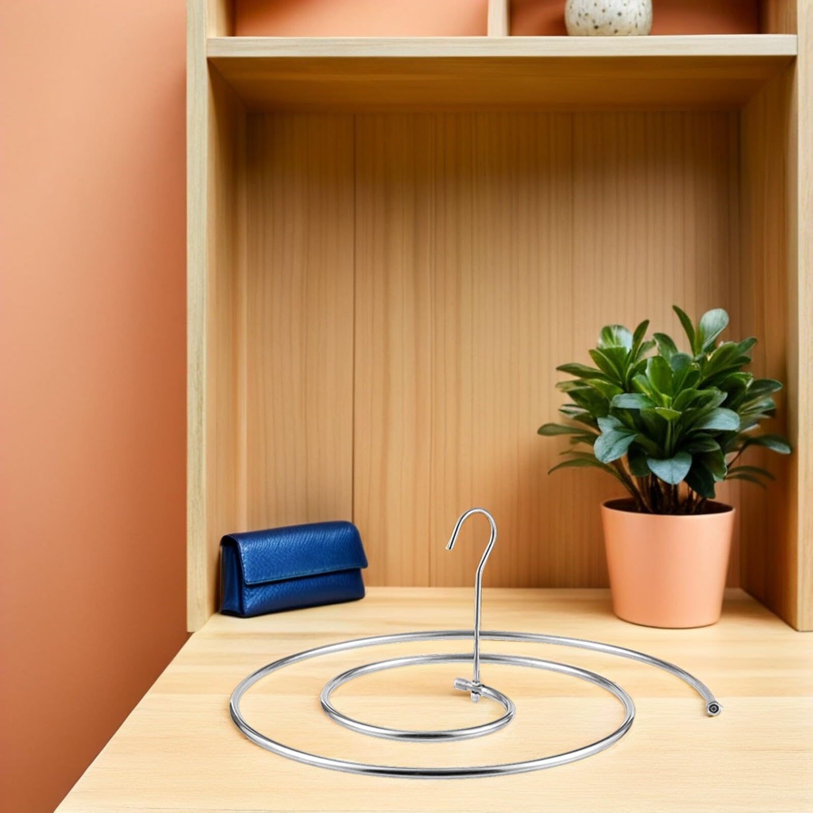 Set 3 Grucce a Spirale in Acciaio Inox 8mm per Lenzuola e Trapunte, Stendibiancheria Circolare Regolabile Salvaspazio per Interni ed Esterni Custodia Portatile