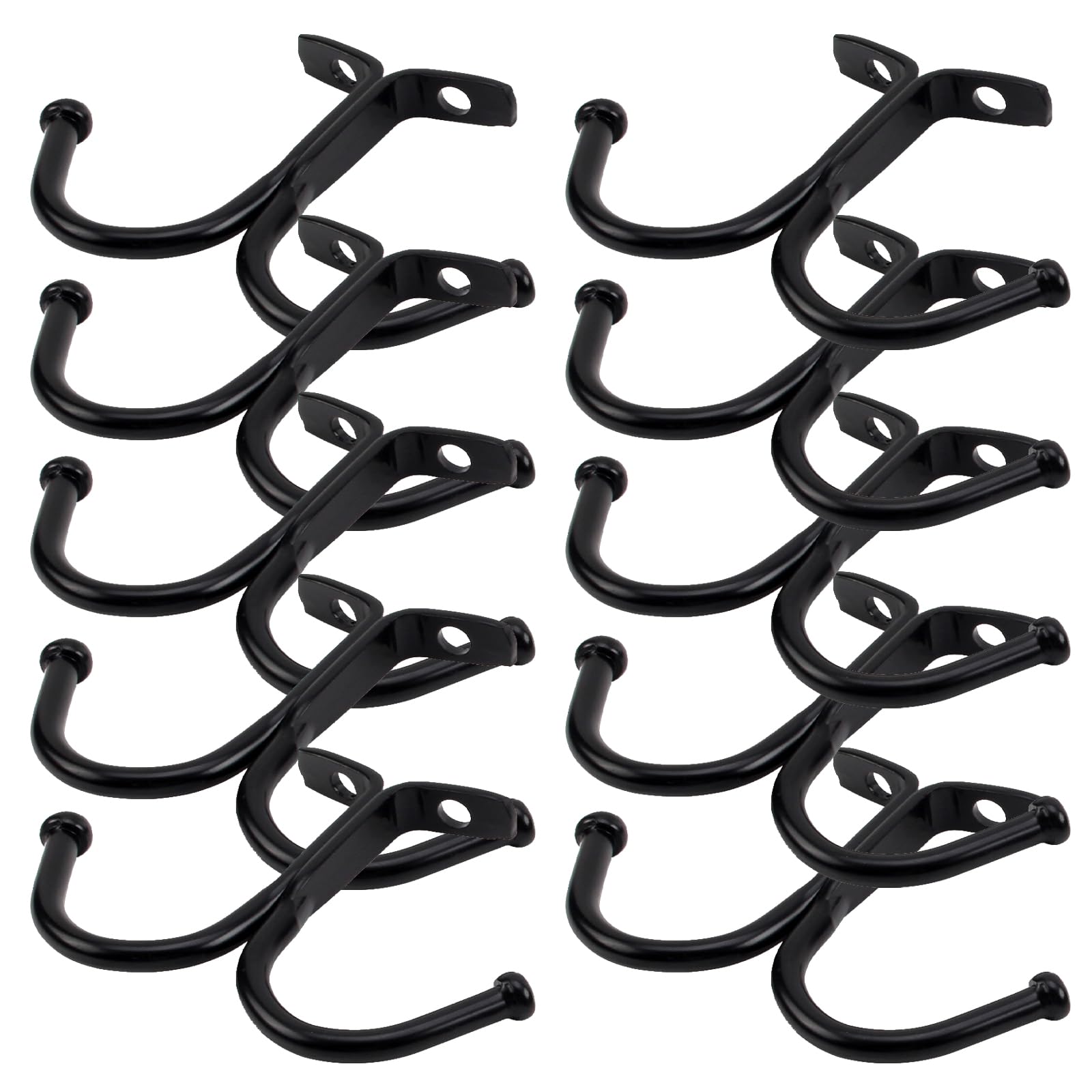 Eruceky 10 Colgador Tazas de Metal Multifuncional, Soporte para Tazas de Café, Porta Tazas de Colgar Tazas, Función para Guardar Tazas, Utensilios de Cocina, Objetos Pequeños, etc.(negro)