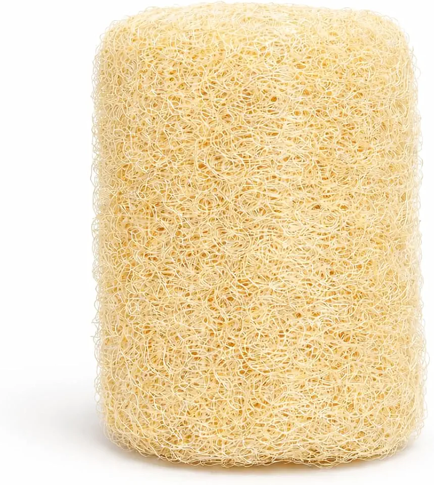 Bucha Vegetal Natural 18cm para Banho – 100% Biodegradável, Esfoliação Corporal, Remove Células Mortas – 1 Unidade
