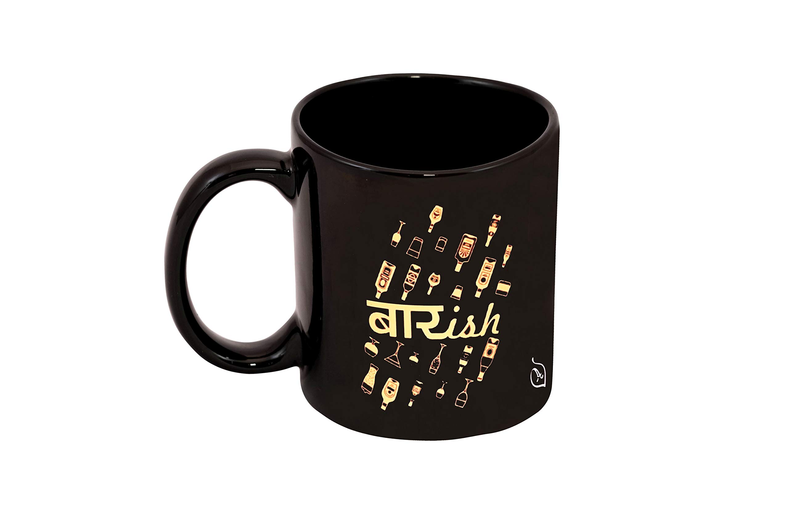 Alexus Barish Ceramic Coffee Mug Slogan Quote Printed Ceramic Coffee & Tea Mug, Cup Best Gifts for Wedding/Anniversary/Couple/Marriage/Birthday/Return Gift -(350 ML) - Black