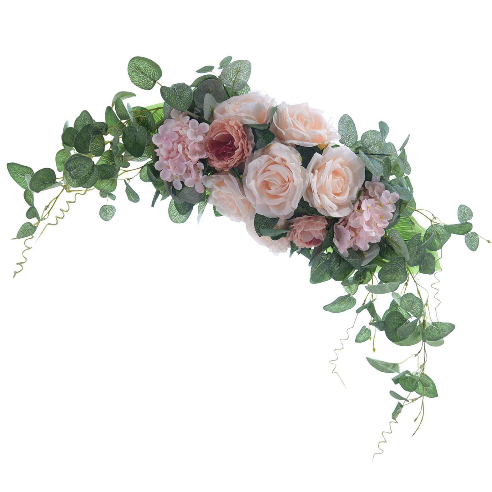 carotoe Festival Entryway Rose Wreath Holiday Decoration Wedding Garlands Perfect for Door Wall and Store Displays Romance Flower Decors