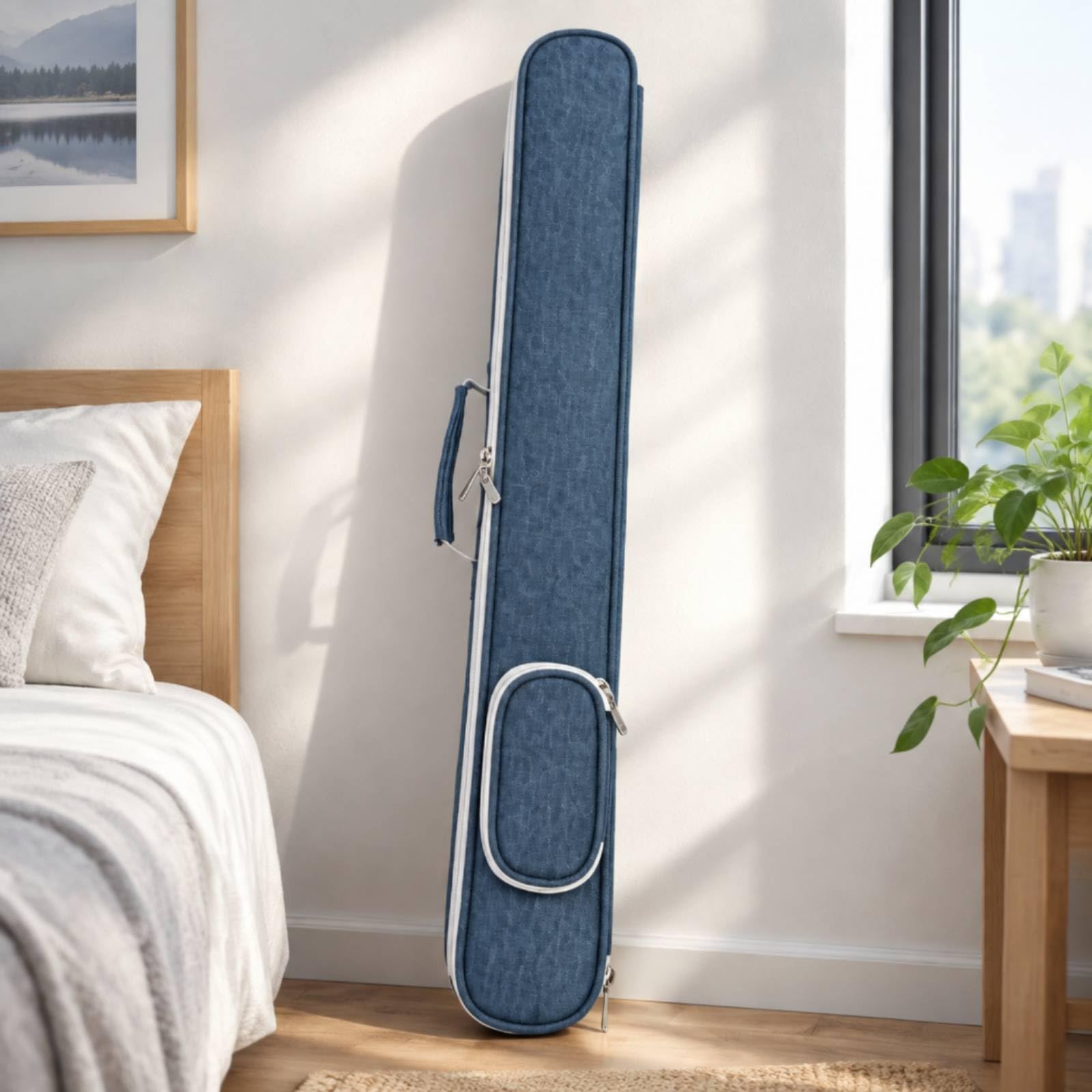 Funda Flauta con Asa y Correa Ajustable Acolchado Bolsa Flauta Resisn para Ensayos, Actuaciones