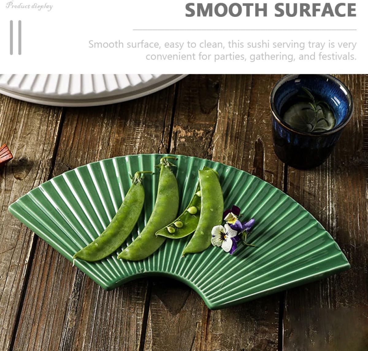 Japanese Sushi Tray Plate for Sushi Ceramic Elegant Xmas