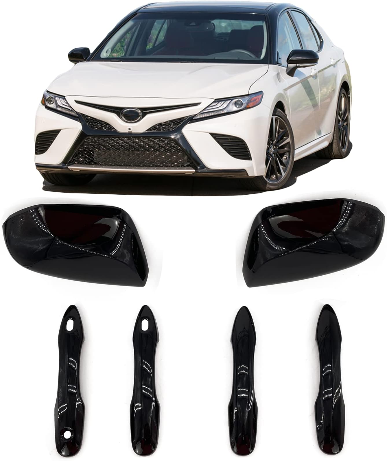 Amazon.com: Phoddar Side Door Mirror Cap Covers + Handle Covers for ...