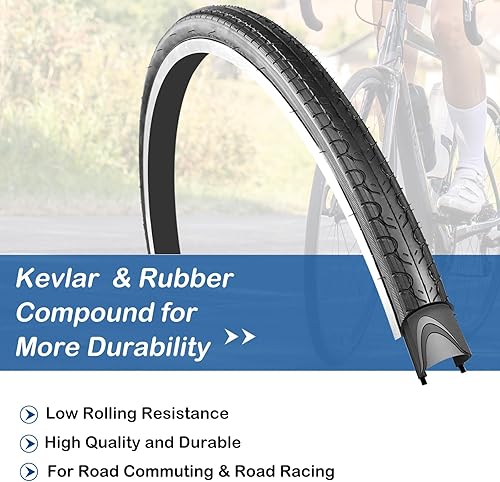 Miniatura 4 de MEGHNA Neumático de bicicleta Neumáticos de bicicleta de carretera Kenda K193 700x25c W3110 700x28C38c para bicicleta de carretera Neumático de viaje