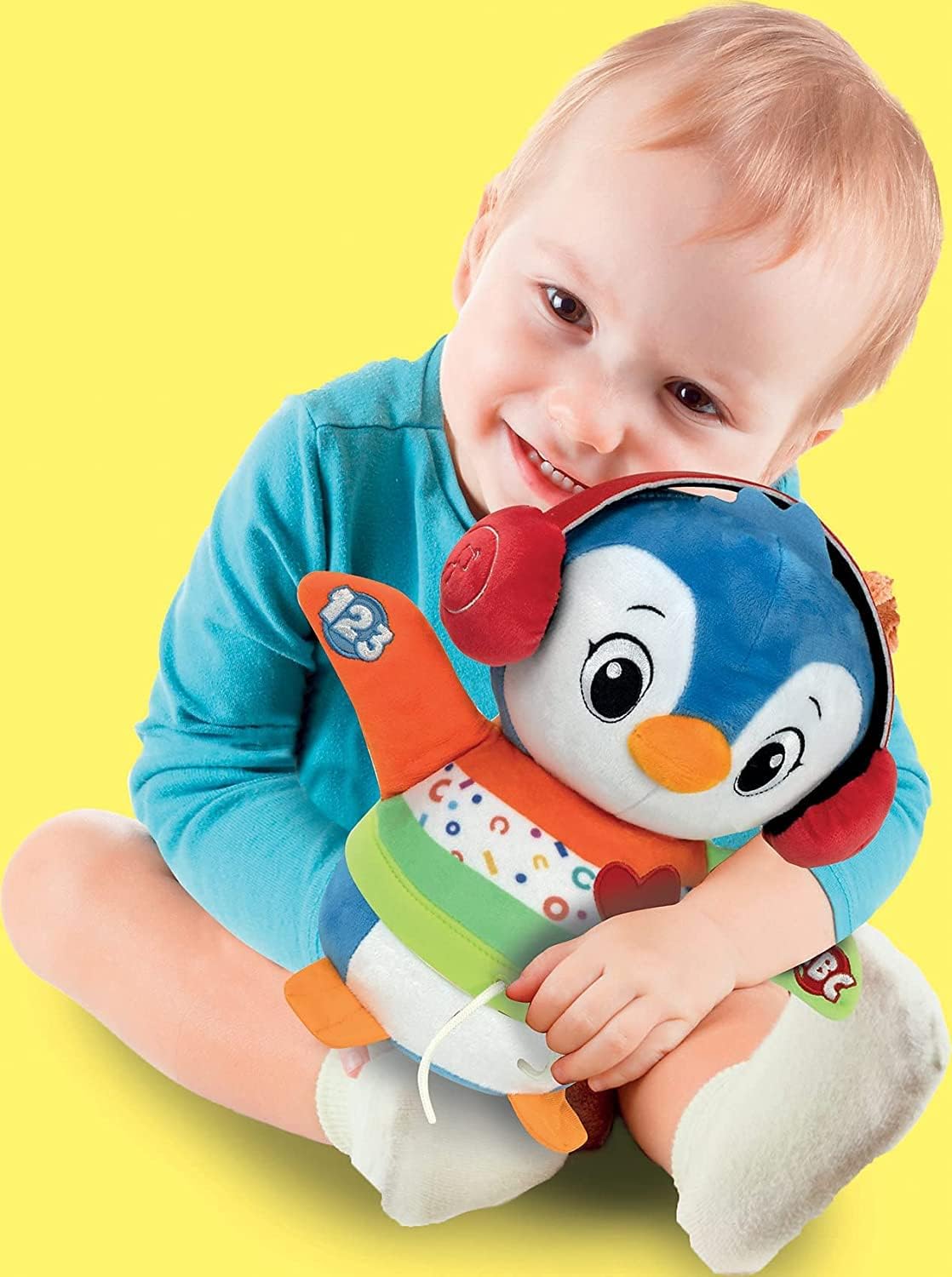 Clementoni Baby Clementoni 59287 Penguin Dancing with Me, Interactive Baby Toy with Music and Light Effects, Dancing and Singing Educational Toy for Toddlers from 12