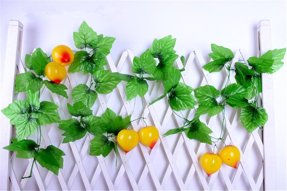 Amazon.co.jp: Mynse 2個 94インチ 人工フルーツ フェイク野菜 つる Amazon.co.jp: Mynse 2個 94インチ 人工フルーツ フェイク野菜 つる