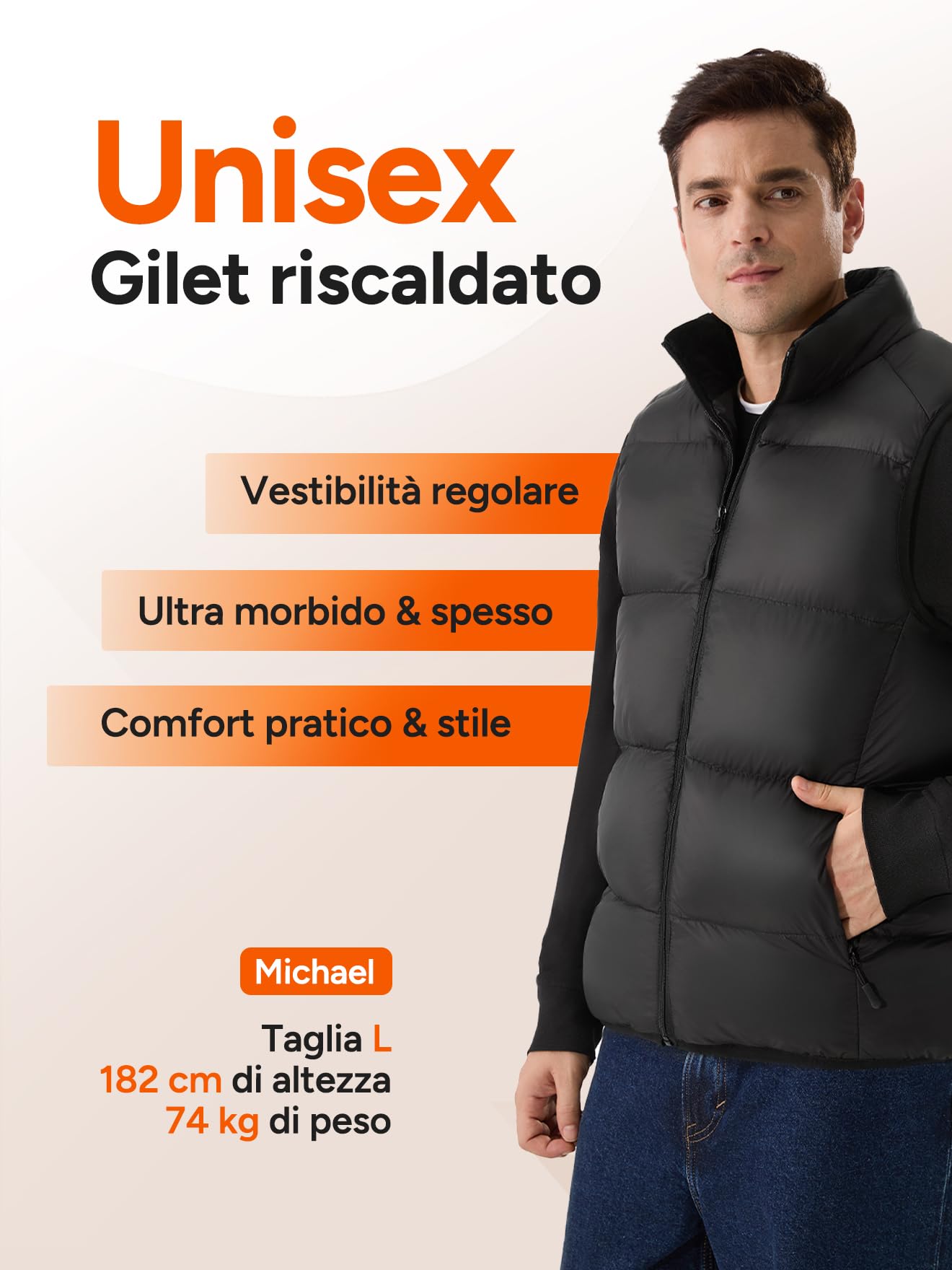 DR.PREPARE Gilet Riscaldato con Batteria 7,4 V 16000 mAh Giacca Riscaldata per Uomo e Donna 3 Livelli di Calore 10 Zone di Riscaldamento per Sci Pesca Escursionismo Campeggio