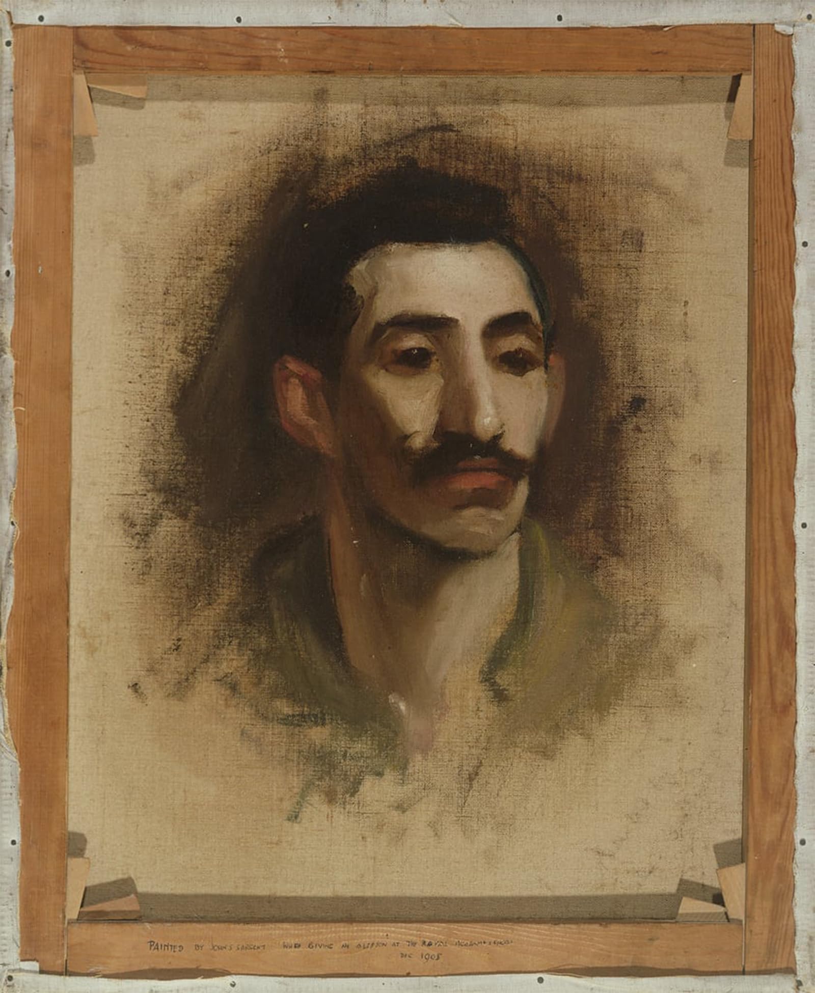POSTERIIk Famous Modern Artwork Art Mural Head of a Man by John Singer Sargent Oil Paintings Pictures for Home Decor 60x90cm