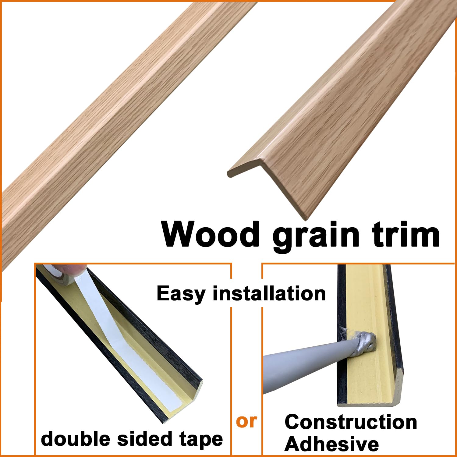 Door Corner Protection 9-Piece Wood Grain Wall Corner Protectors - Peel ...