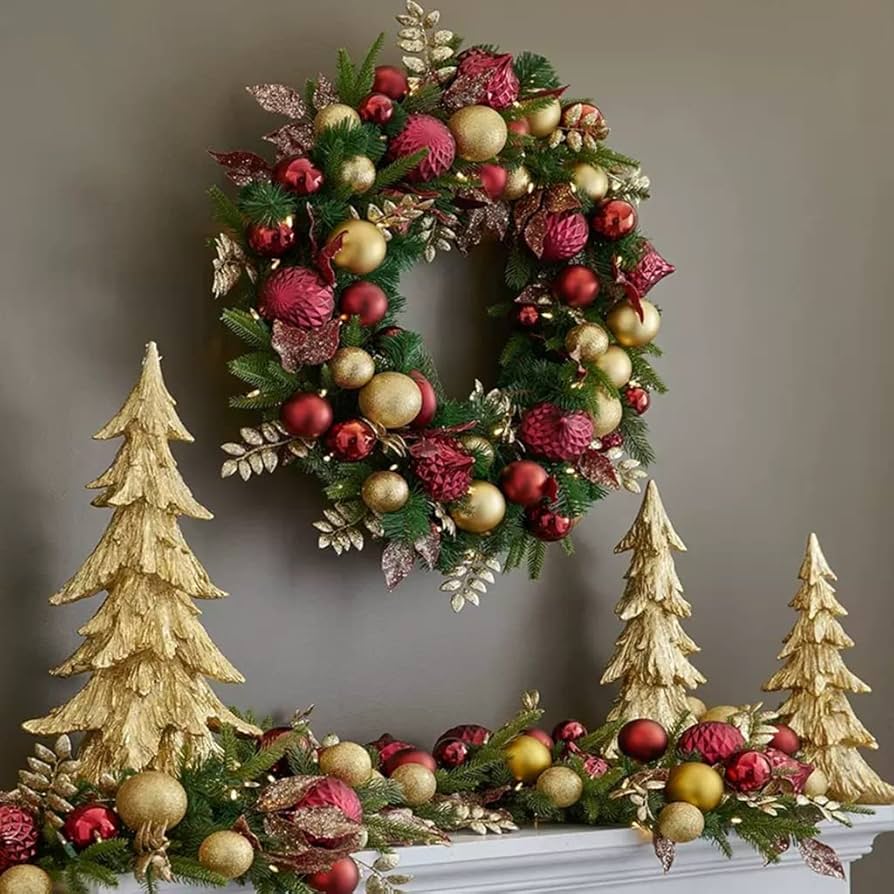 18.クリスマスリース No.xmas-14473/特大クリスマスリース23-(11) 56cm/アーティフィシャル