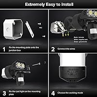 Vista 7 de SANSI - Luz LED de seguridad con sensor de movimiento