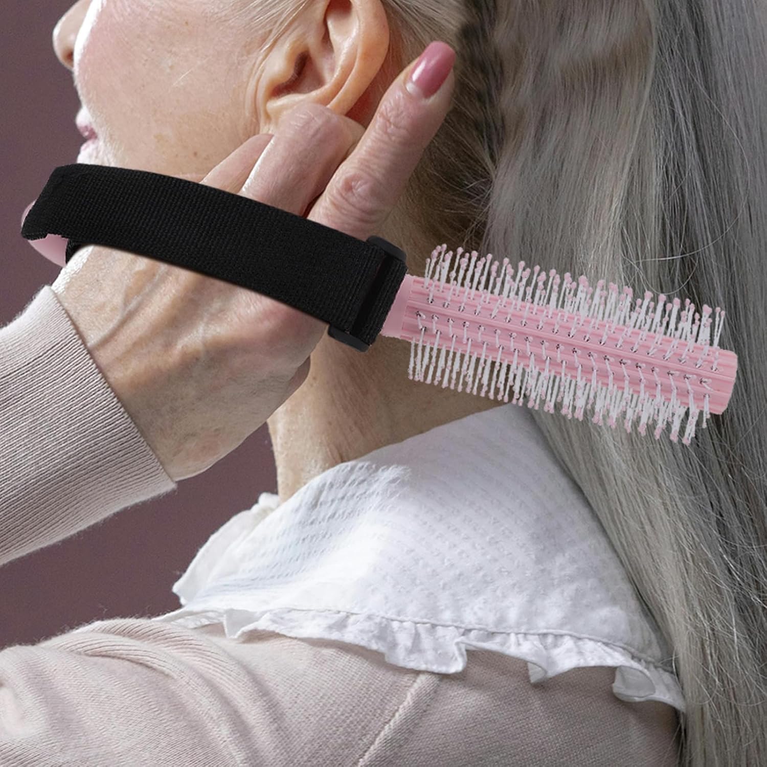 Didiseaon Handicap Utensils for Elderly Sensory Hair Comb for Women Detangling Brush Styling Tool for Disabled and Elderly