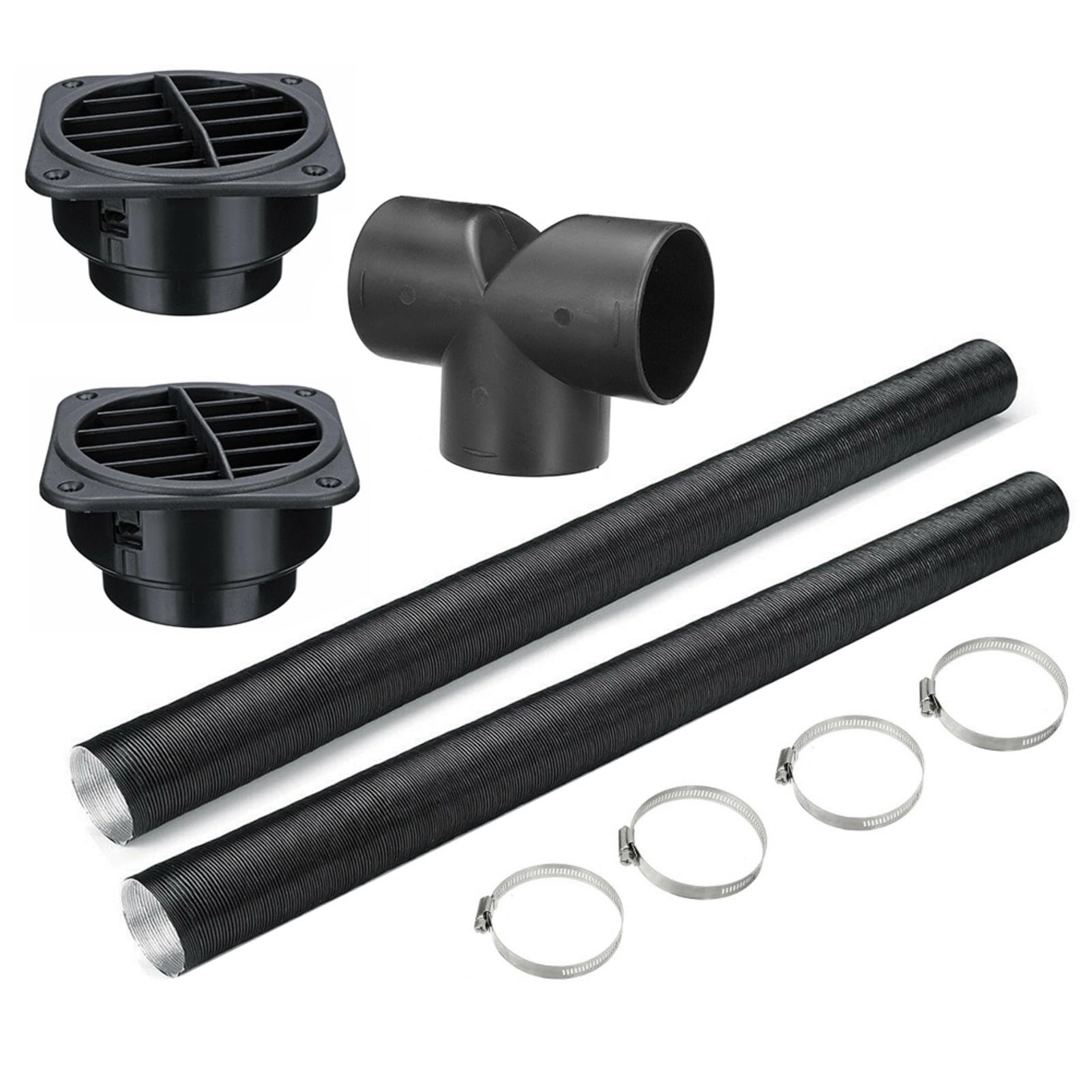 Tuyau Chauffage Voiture 75mm - Kit Sortie Air Pour Préchauffeur, Voitures, Camions, Machines Agricoles - 11