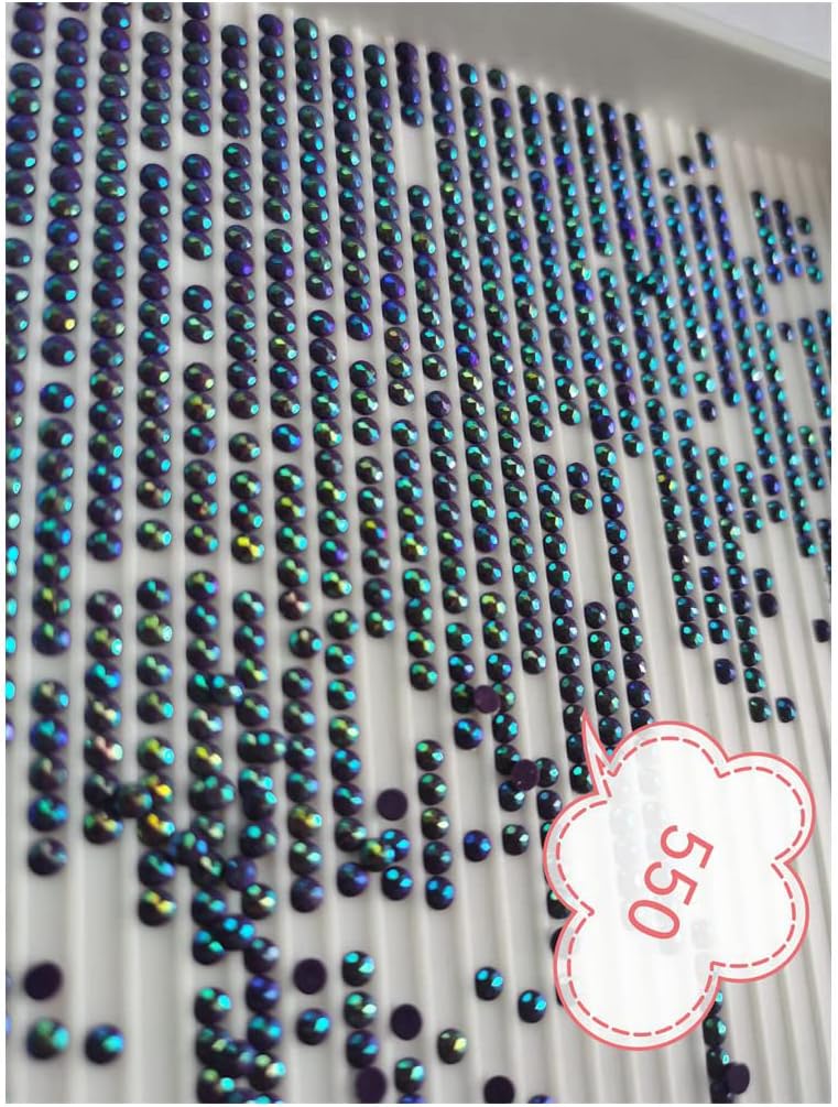 5D Shiny AB Round Drills AB Diamond Rhinestone for Diamond Painting 35 Colors Zipper Bag (2000pcs)