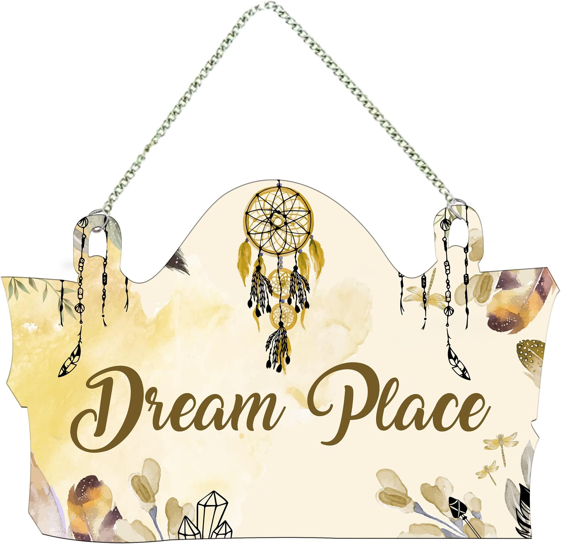 Artvibes Bedroom Quote Wall Hanger for Home Decor | Office | Gifts | Bedroom | Wall Art for Living Room Wall | Decoration Wall Hanging Items | Motivational Quotes Decorative Items (WH_3709N)