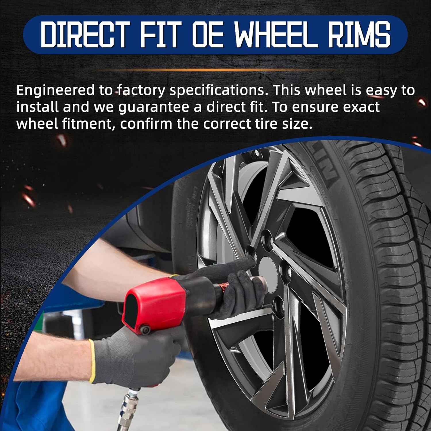 New Replacement Rim 17"x7" Silver Premium Aluminum Alloy Wheel Rims Fit for Hyundai Elantra 2024 2025, Direct Fit and OE Stock Specs 17x7 inch Rim