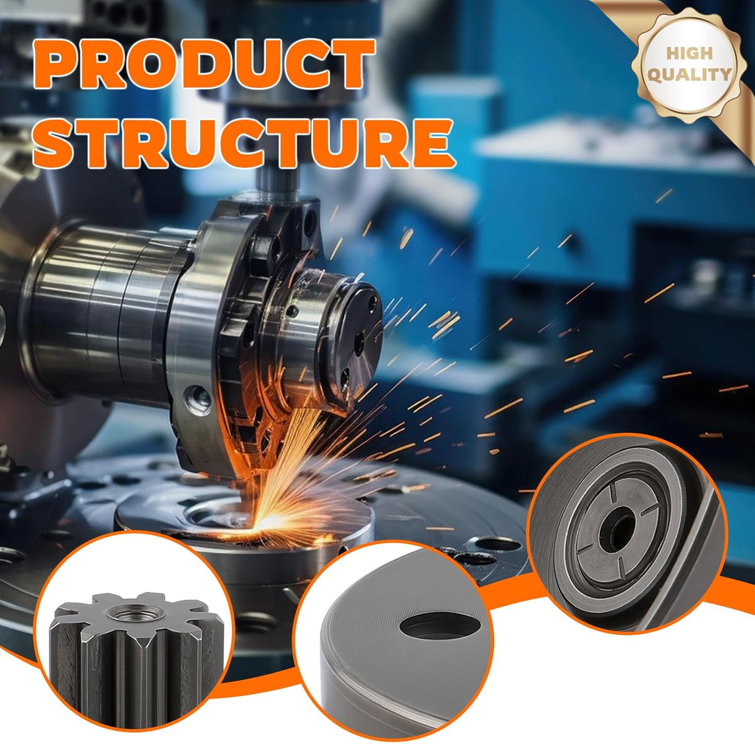 GoaMotors 4228 160 2901 Clutch Drum Compatible with Stihl HS 45 Hedge Trimmers Clutch Replacement Parts