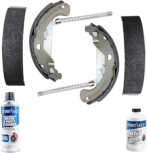 Detroit Axle - Zapatas de freno traseras para Chevrolet Malibu 2005-2007 2005-2008 Cobalto, zapatas de freno semimetálicas 2004 2005 2005 2006 2007