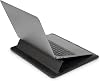 Moshi Muse Laptop Sleeve with Folding Stand for 13 MacBook/Laptop, Ergonomic 15-Degree Convertible Stand, Vegan Leather, Zipper-Less Magnetic Design, Microfiber Inner Lining, Caramel Brown