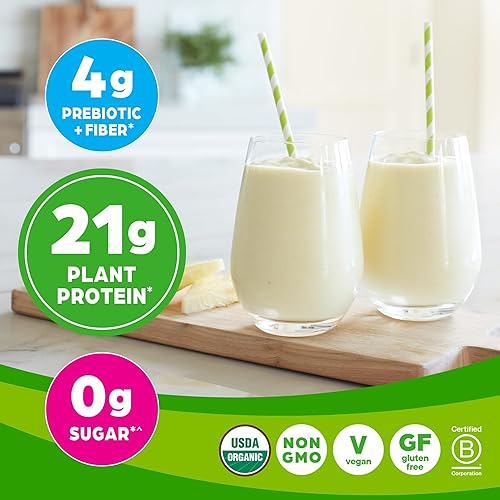 Miniatura 30 de Orgain - Proteína orgánica vegana en polvo, Horchata - 21g de proteína a base de plantas, 9g de fibra prebiótica, bajo en carbohidratos netos, sin