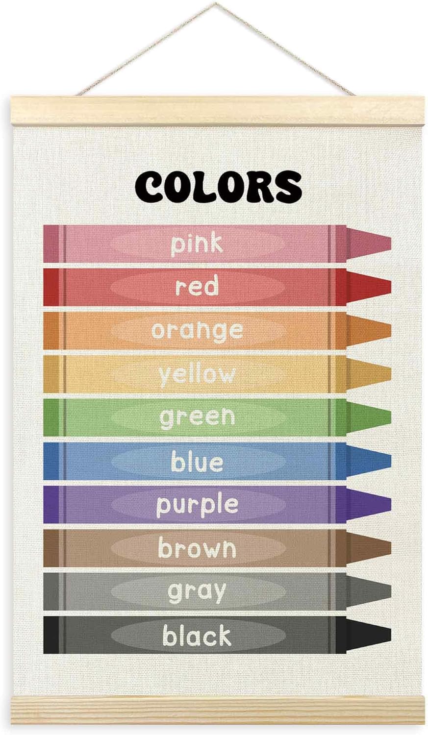 TLESKE Colorful Classroom Colors Learning Educational