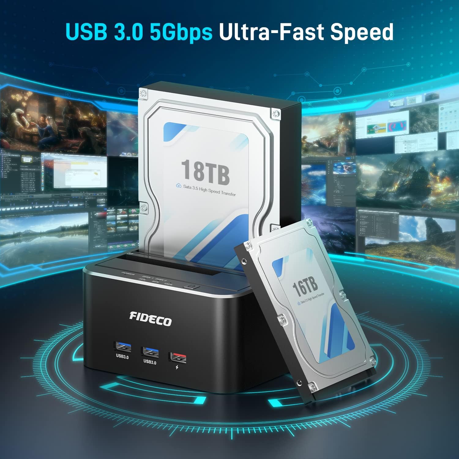 USB 3.0 5Gbps Ultra-Fast Speed