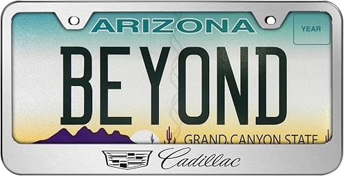 Miniatura 2 de Au-Tomotive Gold Cadillac (nuevo logotipo) marco grabado con láser, cepillado