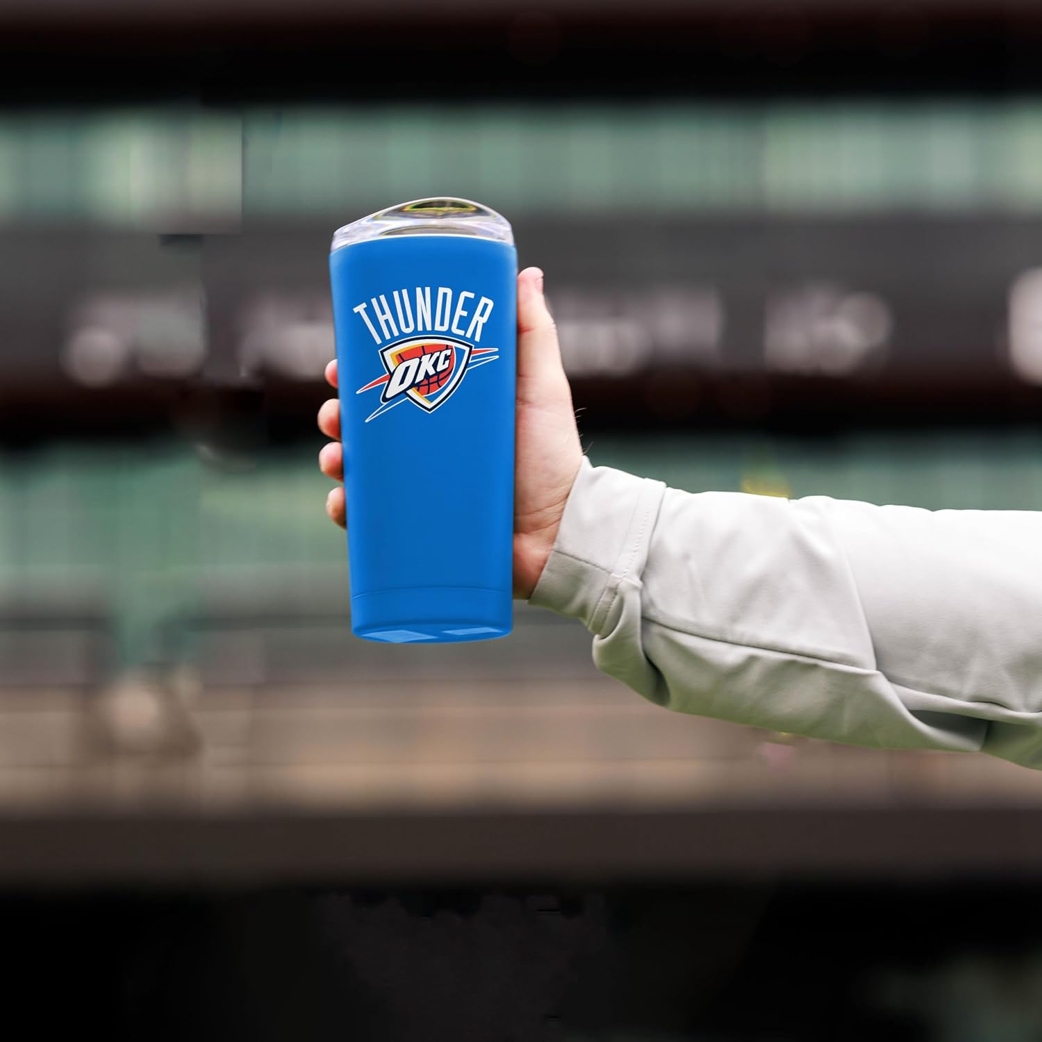 FANMATS NBA 20 oz Stainless Steel Tumbler – Durable Powder Coat Finish - Fits Most Cup Holders, Officially Licensed NBA Cup - Keeps Drinks Hot & Cold Drinks