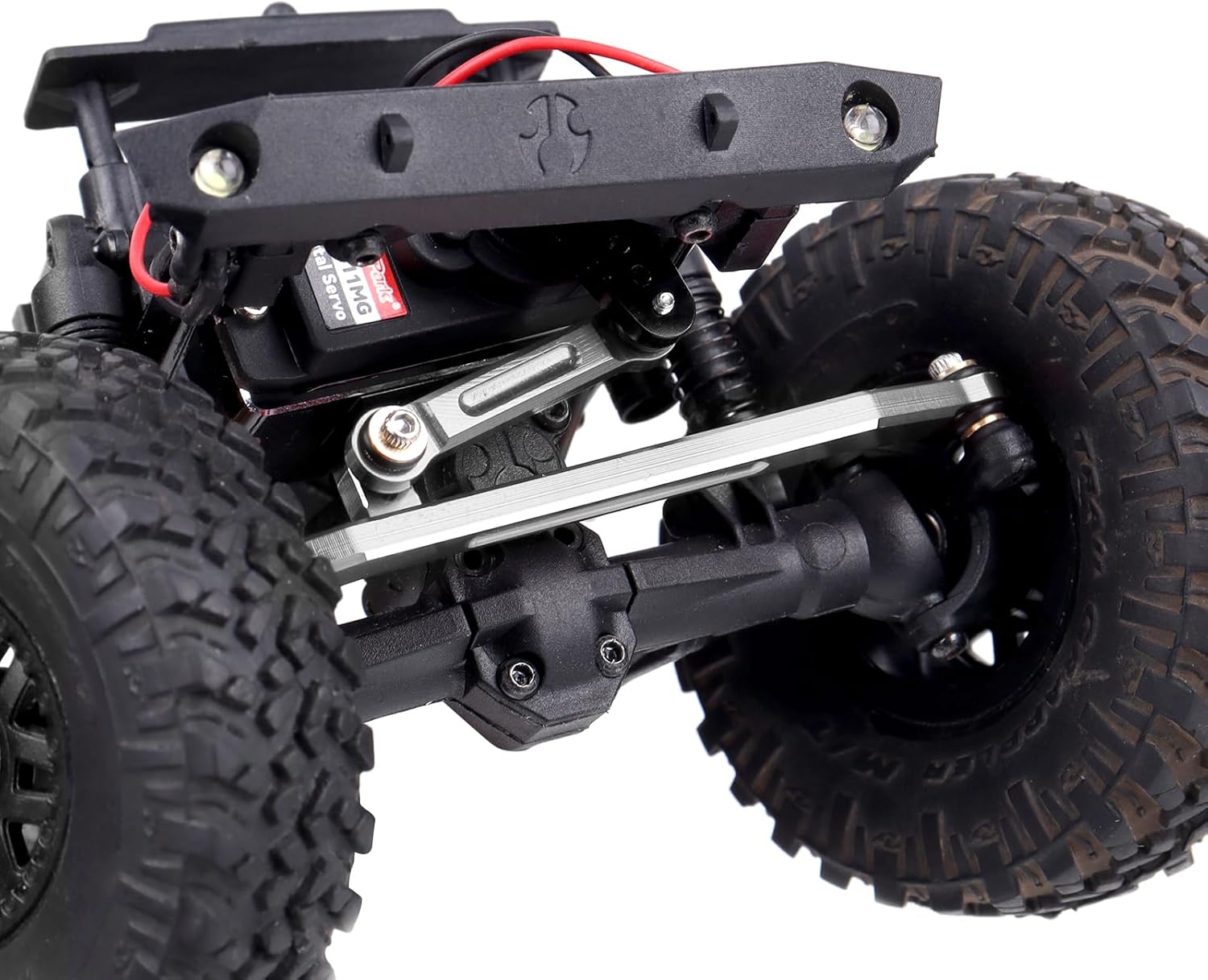 Aluminum Steering Rod Tie Links Set High Tightening Linkage for 1/24 RC Crawler Axial SCX24 Gladiator Deadbolt C10 Bronco B17 Upgrades