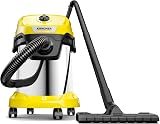KÄRCHER Aspirateur Eau et Poussières WD 3 S V-17/4/20, Filtre Cartouche, Sachet Ouate, 1000 W, Cuve en Acier Inoxydable : 17 l, Tube d'Aspiration : 2 m, Fonction Soufflerie, Suceur Sol/Fentes - 4