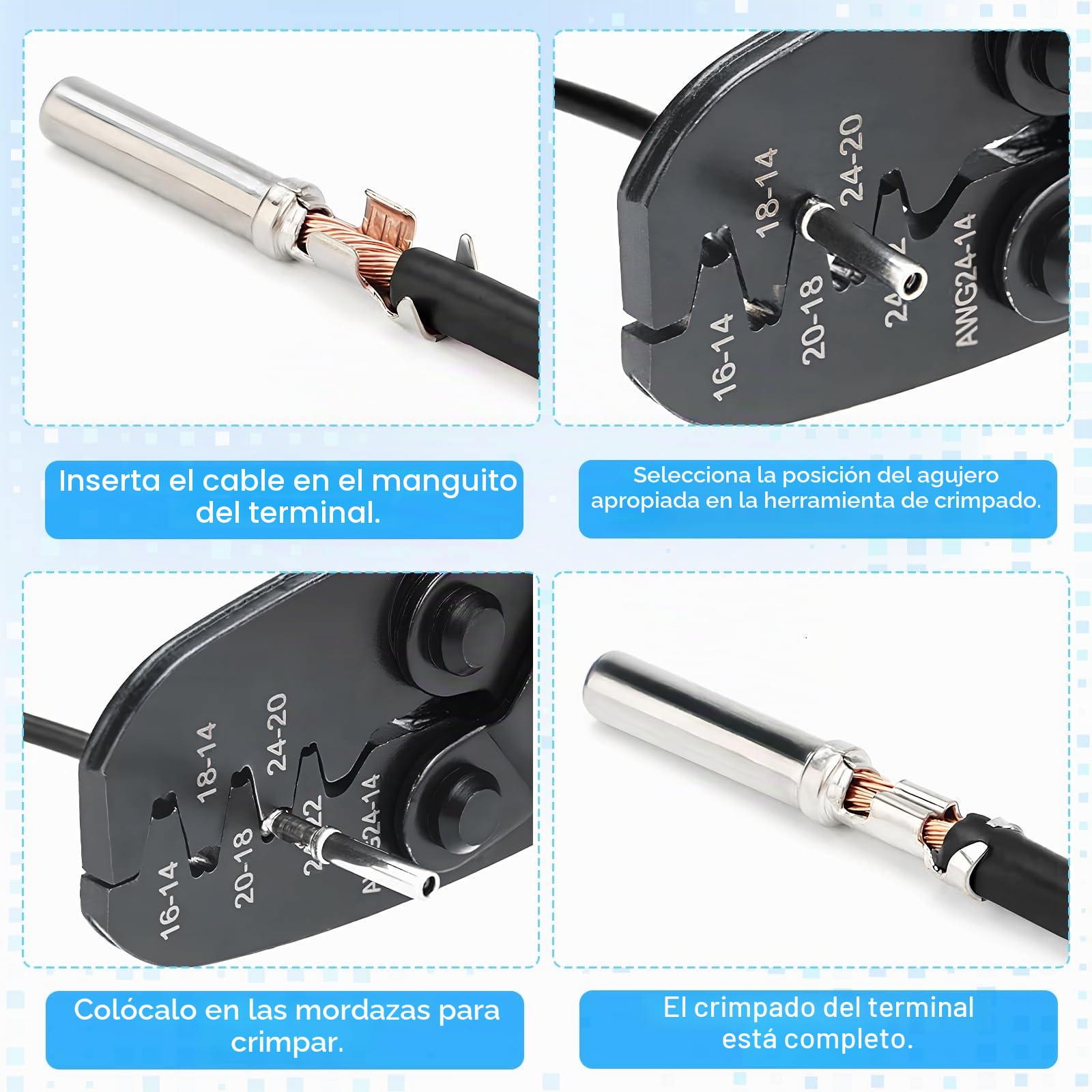 Fentar Terminales Eléctricos 600 piezas, Conectores Electricos Rapidos con Herramienta de Extracción 18 piezas, Conectores Cables Electricos con 400 piezas Enchufe Aislante de Silicona y 1 Pinza