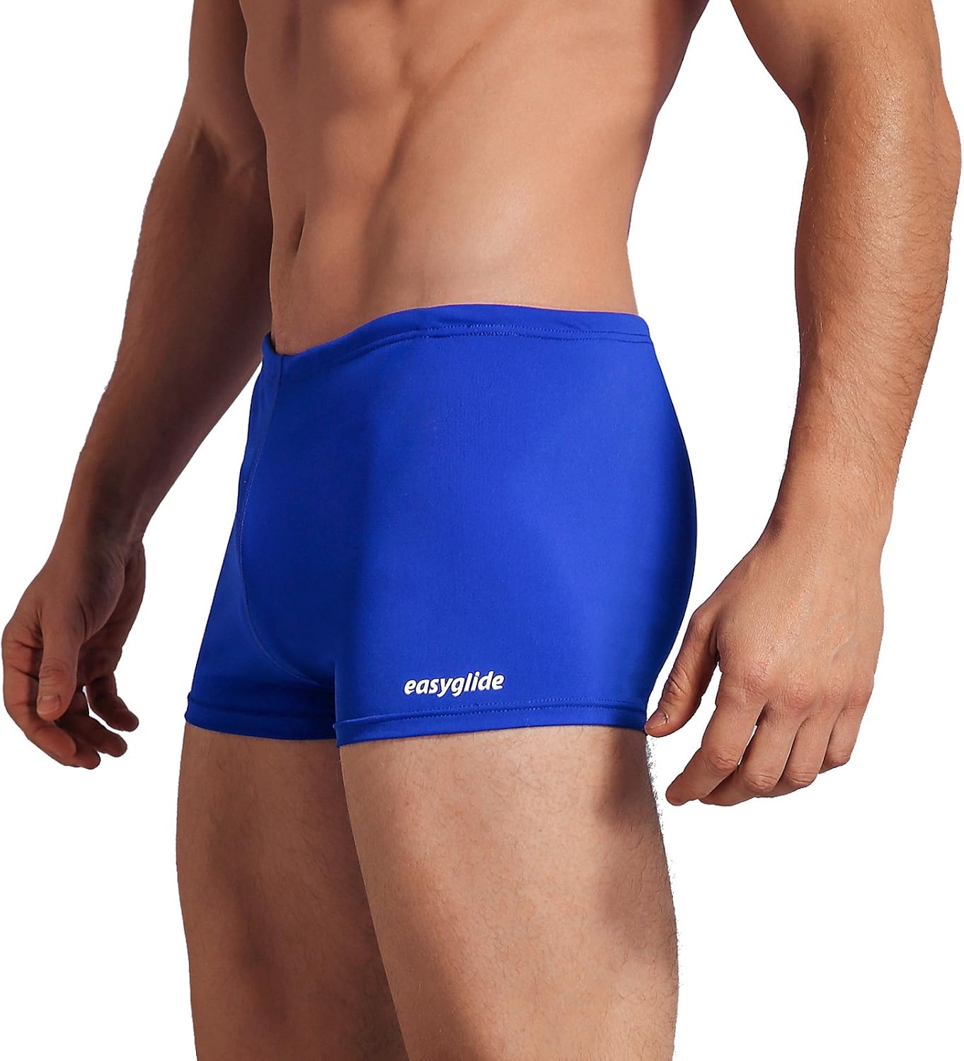 Easyglide Square Leg Suit Mens Comfortable Swimwear for Polyester Fabric Shape Retention,Quick Drying (Royal Blue, 32)