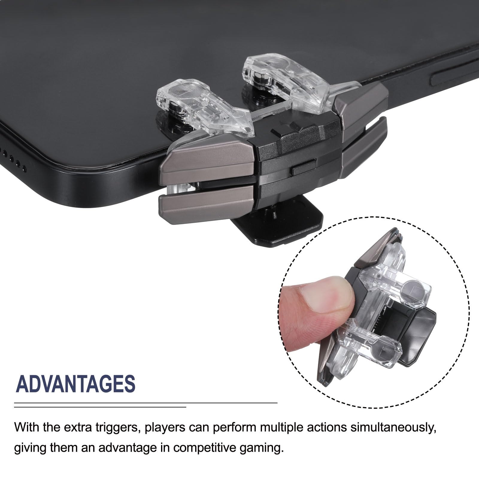 QUARKZMAN Mobile Game Trigger - 2 Tasten Für Besseres Gaming Am Handy